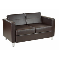 OSP Home Furnishings PAC52-V34 Pacific LoveSeat In Espresso Faux Leather